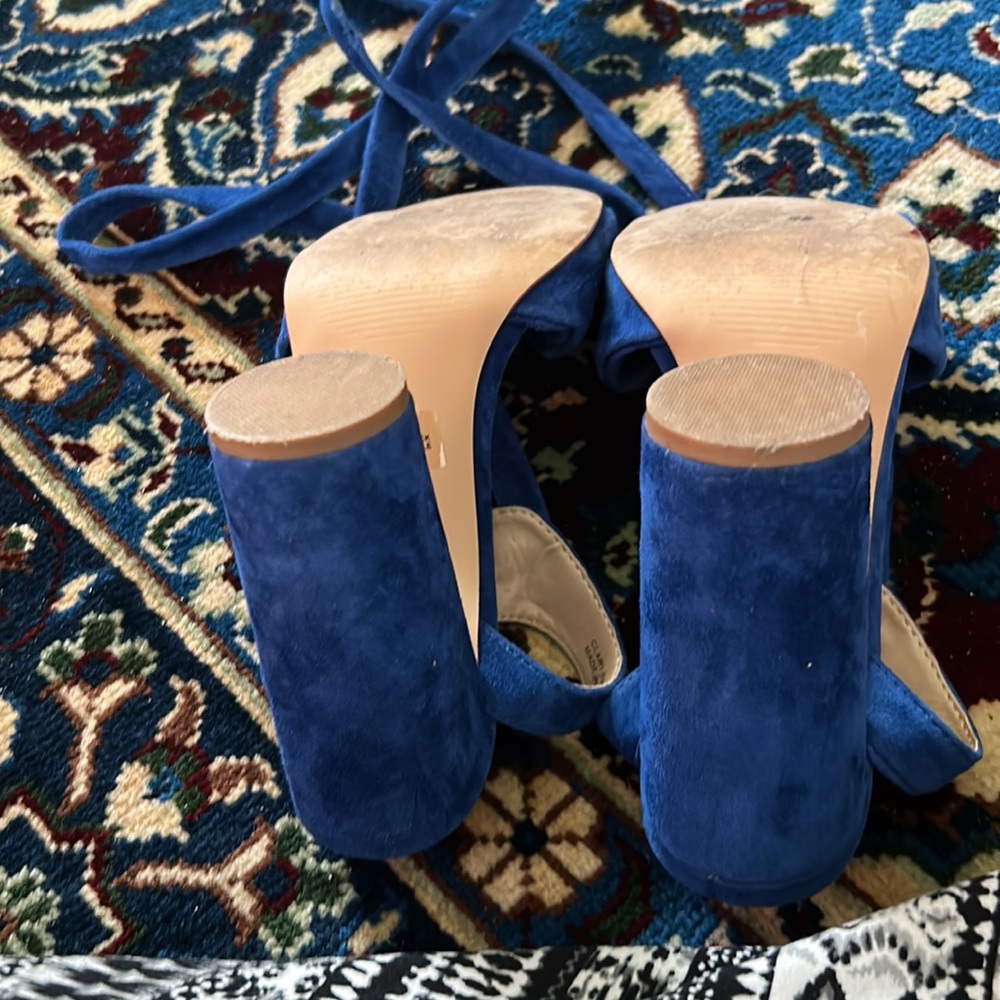 Steve Madden Clary Blue lace up Strappy look - Picture 3 of 4